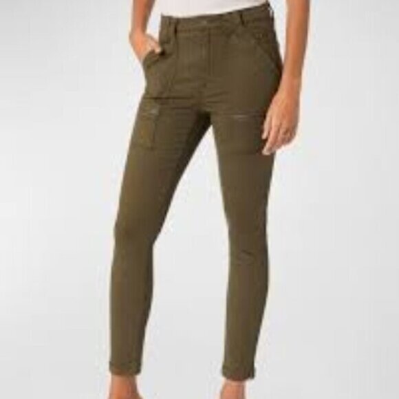 Joie Green Cargo Skinny Jean Pants 26 - Picture 1 of 10